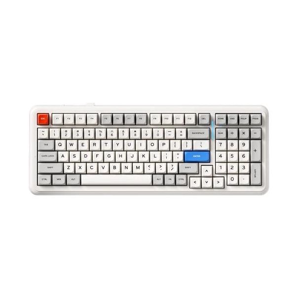 Bežična gaming tastatura MCHOSE K99 V2 Mehanička retro white - MC-K99V2-11