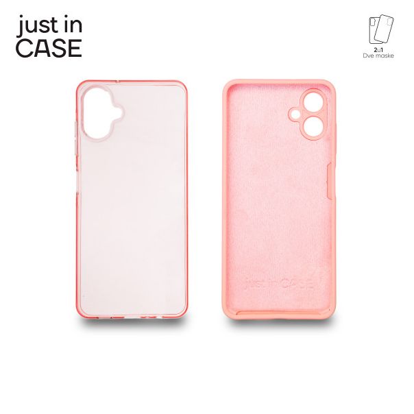 JUST IN CASE 2u1 Extra case MIX paket maski za Samsung Galaxy A06, roza - MIX232PK