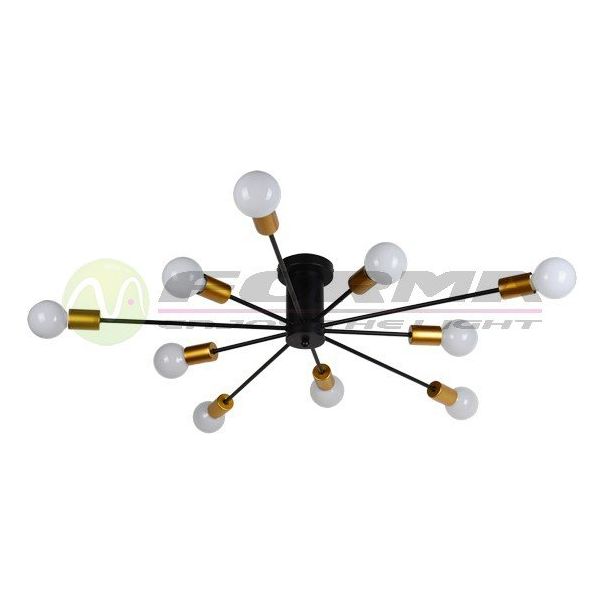 FORMA Plafonska lampa 10xE27 FK7009-10C BK - EP2681707