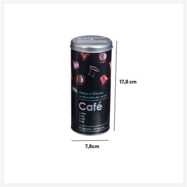 FIVE Kutija za kafu Black edition 7,8X17,8cm metal crna - 136303