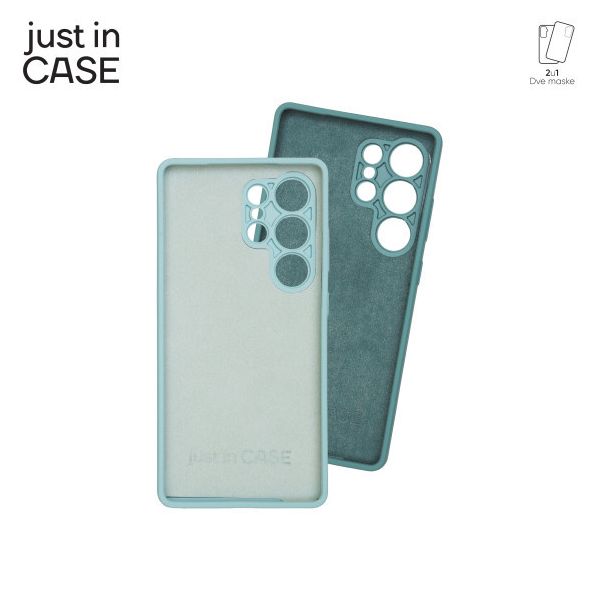 JUST IN CASE 2u1 Extra case MIX PLUS paket maski za Samsung S25 Ultra, zelena - MIXPL236GN