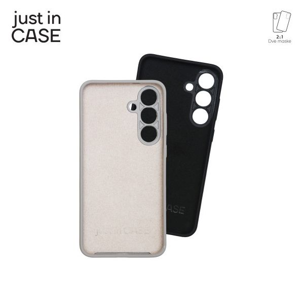 JUST IN CASE 2u1 Extra case MIX PLUS paket maski za Samsung S25 Plus, crna - MIXPL237BK