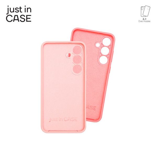 JUST IN CASE 2u1 Extra case MIX PLUS paket maski za Samsung S25 Plus, roza - MIXPL237PK