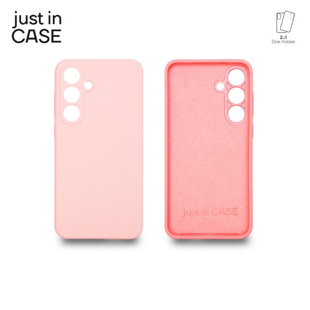 JUST IN CASE 2u1 Extra case MIX PLUS paket maski za Samsung S25 Plus, roza - MIXPL237PK