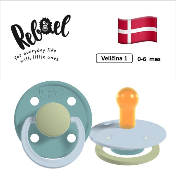 REBAEL varalice za bebe, 0-6 mes, 2 kom, Morska pena i Plava, RBL13691693 - EP3271374