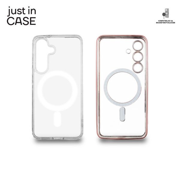 JUST IN CASE 2u1 Extra case MAG MIX paket maski za Samsung S25, roza - MAG235PK