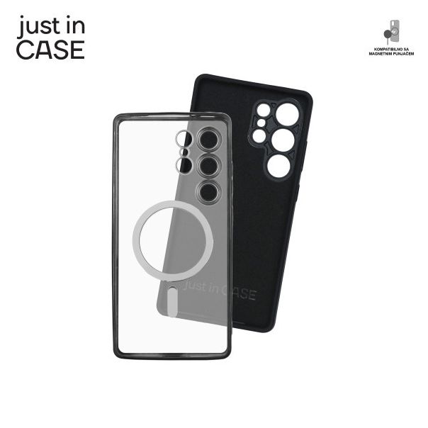 JUST IN CASE 2u1 Extra case MAG MIX PLUS paket maski za Samsung S25 Ultra, crna - MAGPL236BK