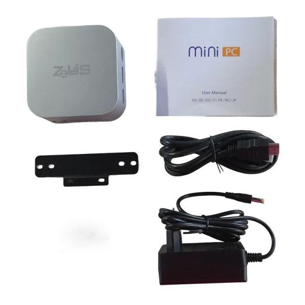 Zeus Mini PC N5 Celeron QC N150 3.40 GHz DDR5 12GB m.2 256GB LAN Dual WiFi BT 2xHDMI DP Win 11 - ZeusQCN150