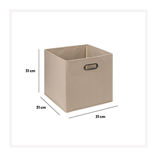FIVE Kutija za odlaganje 31x31cm, bež - 138885O