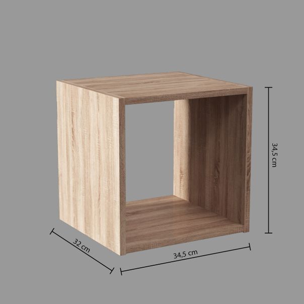 FIVE Drvena polica 34,5x32x34,5cm, natural - 138966-1