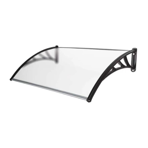 SUPERGARDEN Nadstrešnica 150x100 Crna Providna 5mm Leksan - 1392-1-1