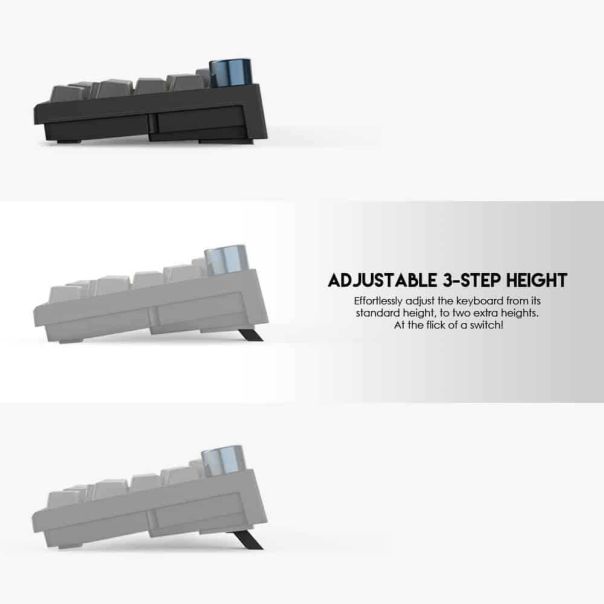 FANTECH Gejmerska mehanička tastatura MK858 MAXFIT67 CRNA (BELI SWITCH) - FT201035