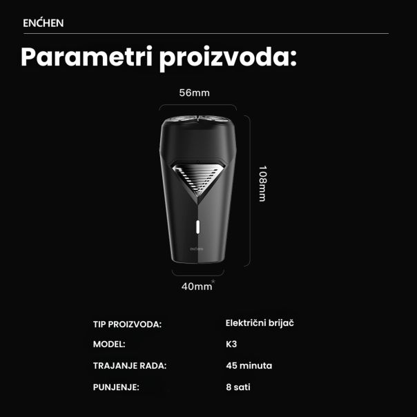 ENCHEN Električni brijač K3 - ENCHENK3