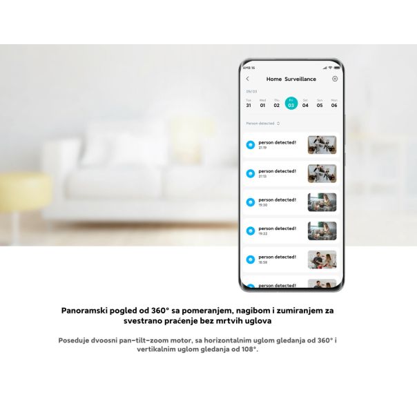 XIAOMI Smart Kamera C300, bela - 148123