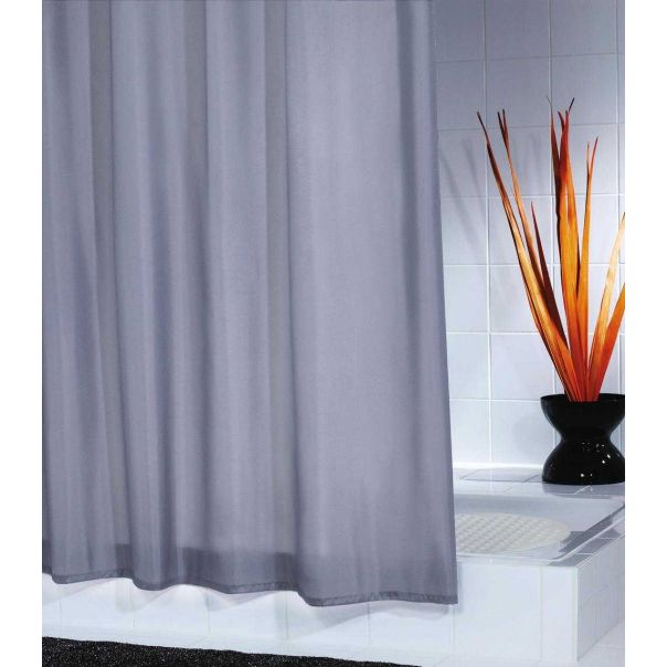 RIDDER Tekstilna zavesa za kadu 180x200cm, siva - 140307