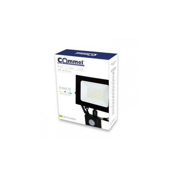 COMMEL LED Reflektor Senzor 30W 4000K, 2550lm 30kh, Crni C307-239 - 141155