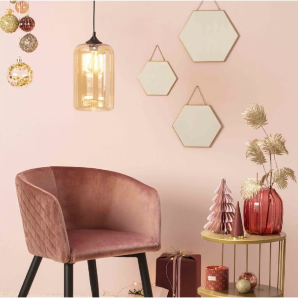 ATMOSPHERA Ogledalo set 3/1 29,5x0,5x26cm metal/staklo zlatna - 141196A