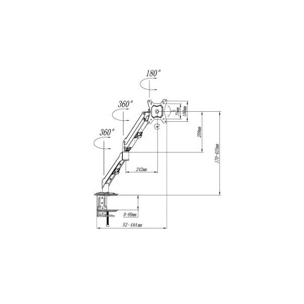 PROSTO Nosač za monitor 13'' do 32'' MH211B, stoni - 141562
