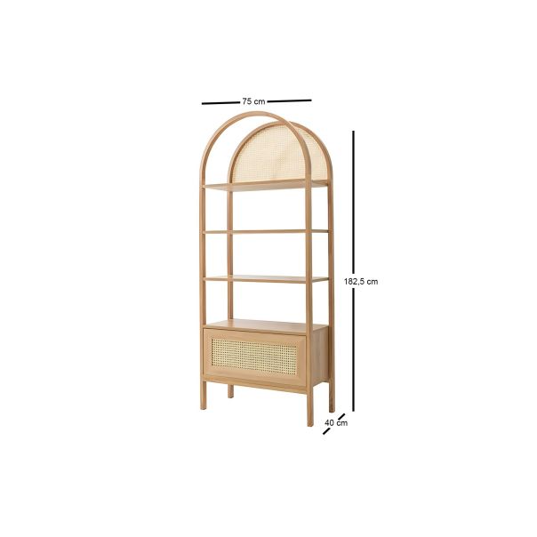 HANAH HOME Polica za knjige Nala 75, braon - EP3056526