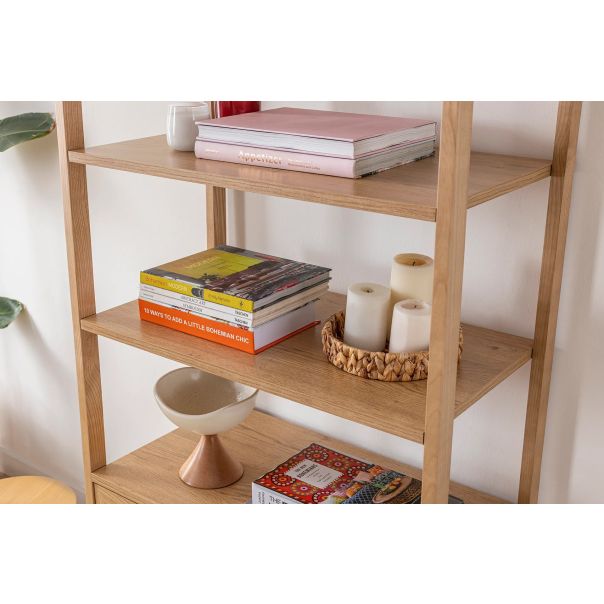 HANAH HOME Polica za knjige Nala 75, braon - EP3056526