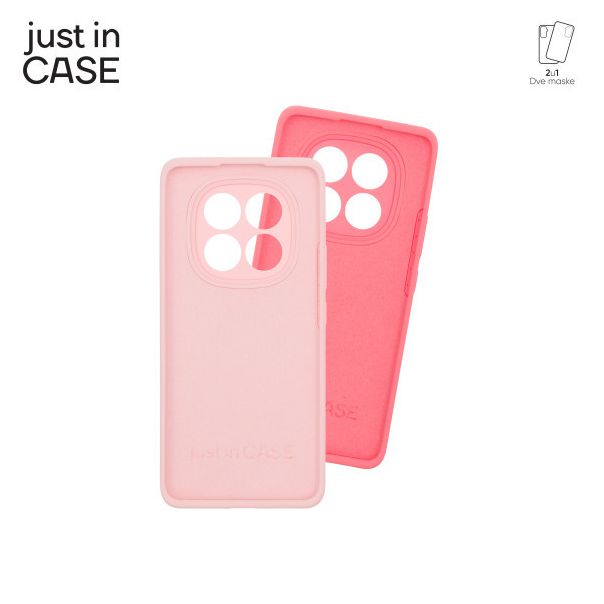 JUST IN CASE 2u1 Extra case MIX PLUS paket maski za Redmi Note 14 Pro+ 5G, roza - MIXPL332PK