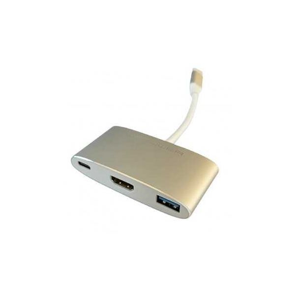 LC POWER USB Tip-C Hub, 1x USB3.0 ,1x Tip-C port za punjenje, 1x HDMI 4K (LC-HUB-C-MULTI-4) - 144698