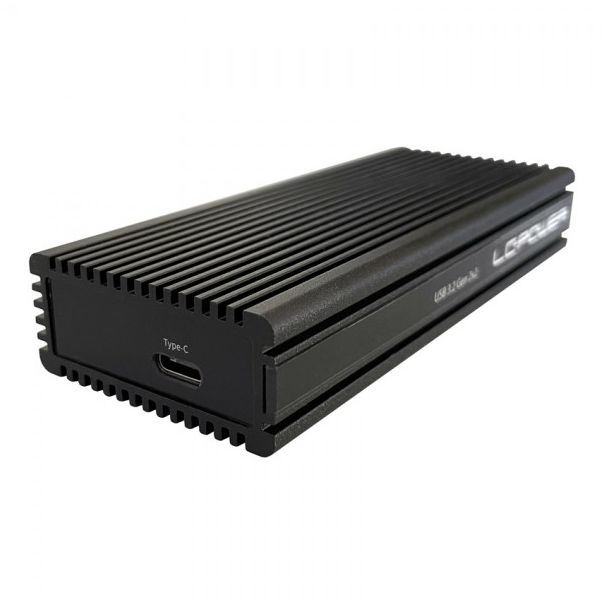 LC POWER HDD Rack LC-M2-C-NVME-2X2 - M.2 SSD Enclosure Gen 2x2 - 22600