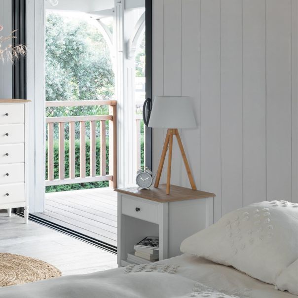 ATMOSPHERA Stona lampa Bahi 55.5x28cm bela - 145227