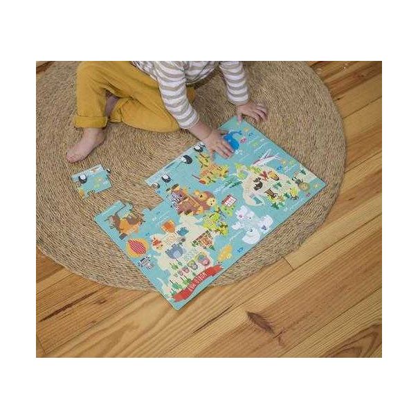 APLI Puzzla XL  - Mapa sveta - 14550