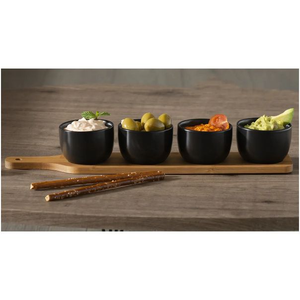 SECRET DE GOURMET Set činija za posluženje sa bambus postoljem 4/1 L41 - 145763