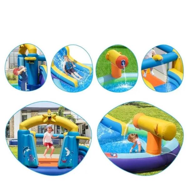 Vodeni zamak sa toboganom 490 x 290 x 220 cm - 1458-1-1