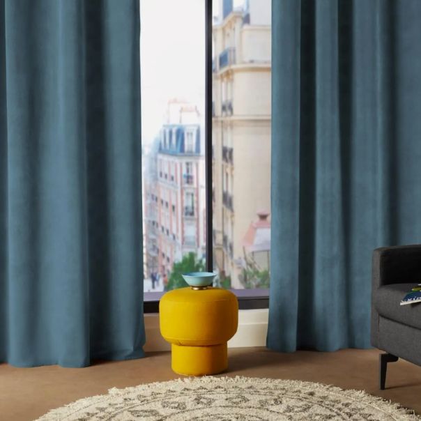 ATMOSPHERA Zavesa Lilou 140x260cm poliester plava - 146202O