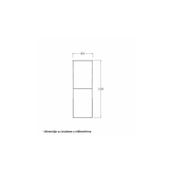 BB LINK Svetiljka JM-4606 zidna 1*E27 IP65 ANTRACIT - 146249