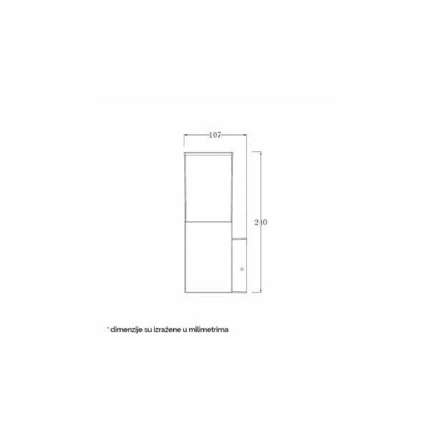 BB LINK Svetiljka JM-4606 zidna senzor 1*E27 IP65 ANTRACIT - 146253