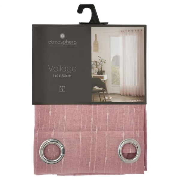 ATMOSPHERA Zavesa Anissa 140x240cm poliester roze - 146271P