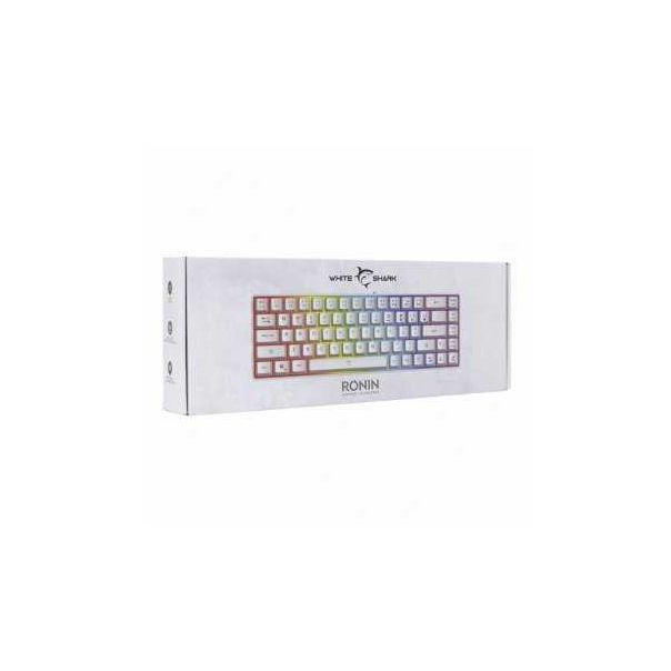 WHITE SHARK GK 2201 US, RONIN tastatura, bela - 146520