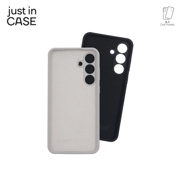 JUST IN CASE 2u1 Extra case MIX PLUS paket maski za Samsung S25FE, crna - MIXPL243BK