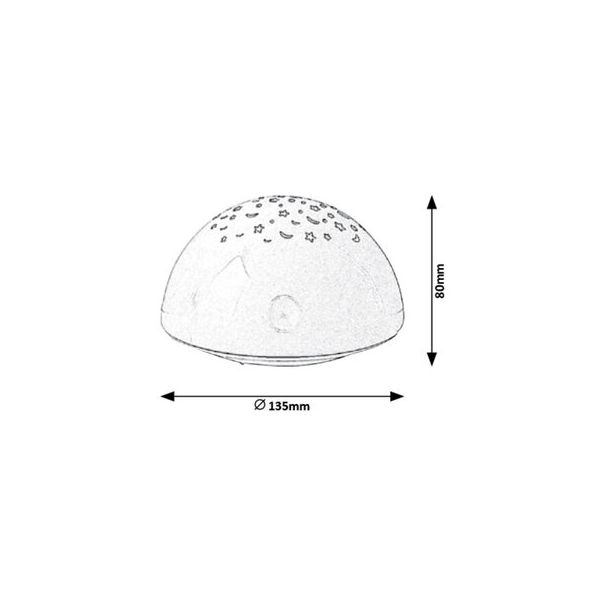 Rabalux Dečija rasveta Lina LED 05W bela (1470) - 1470-1