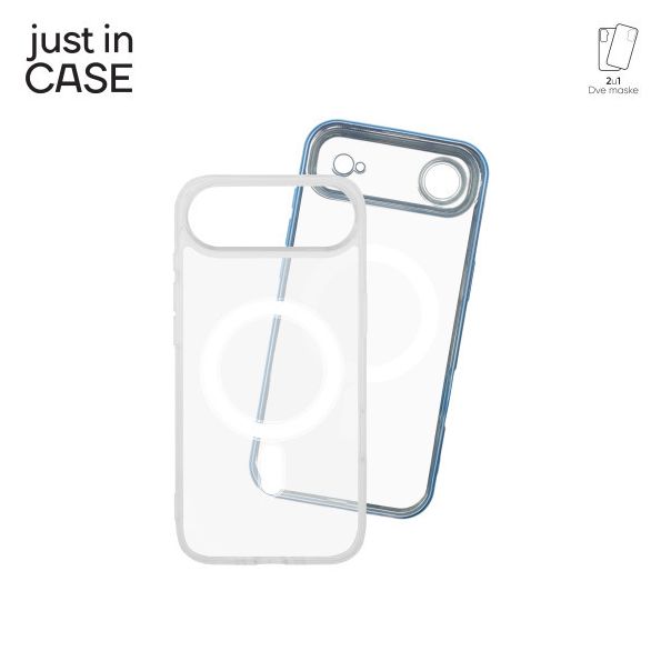 JUST IN CASE 2u1 Extra case MAG MIX paket maski za iPhone 17 Air, plava - MAG122BL