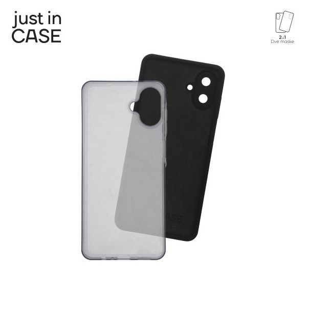 JUST IN CASE 2u1 Extra case MIX paket maski za Samsung A07, crna - MIX241BK