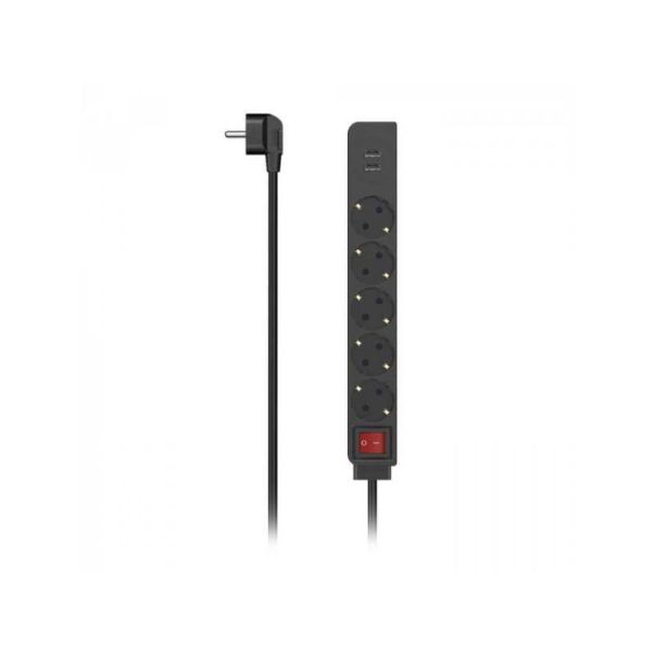 HAMA Distributer Sa 5 Uticnica I 2 USB Porta, Crni 223184 - 147488