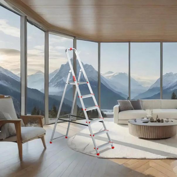 BAULICH Kućne Aluminijumske Merdevine 5+1 - 1475-1-1-1