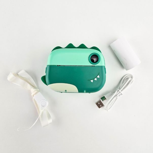 Dečiji Fotoaparat sa štampačem, zelena - 1490053