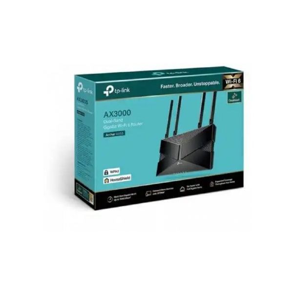 TP LINK Wireless Ruter AX53 AX3000 Wi-Fi 6 4xext antena/1WAN/4LAN - 149036