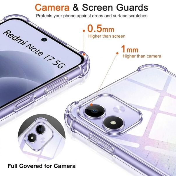 Maska za Xiaomi Redmi Note 17 Pro 5G (EU) Transparent ice Cube - EP3268070