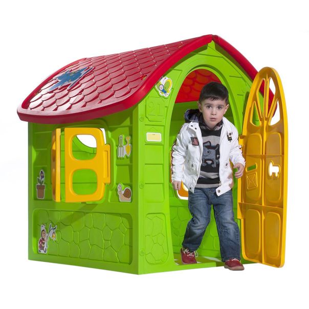 Kućica za igru 120x113x111cm, zelena/žuta - 15-582000-1