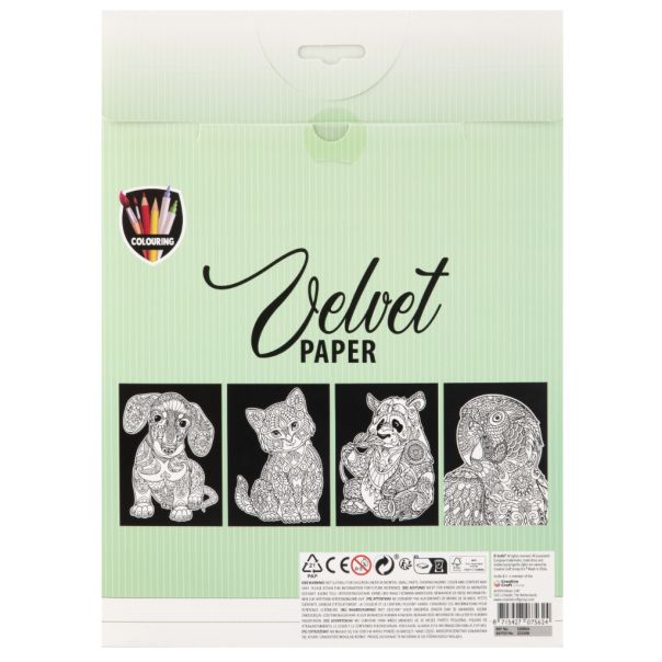 Grafix Plišani kartoni za bojenje A4 - Životinje - 52280