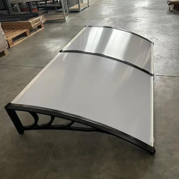 SUPERGARDEN Nadstrešnica 240x100 Crna Providna 5mm Leksan - 1509-1-1-1-1