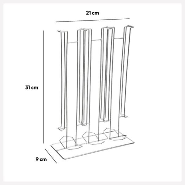 FIVE Držač espreso kapsula 36/1 20,7X9X30,5cm  metal hrom - 151053