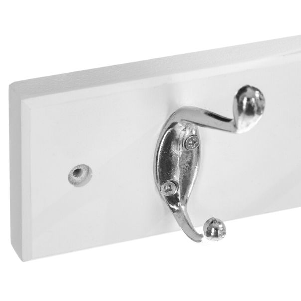 FIVE Čiviluk za odeću sa 4 kuke 42x7.5x9.3cm, bela - 151555A